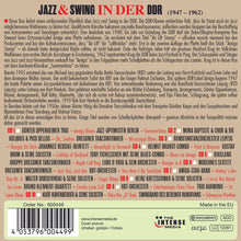 Load image into Gallery viewer, Various Artists - Swing & Jazz in der DDR 1947-1962 - 10 CD Walletbox