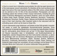 Load image into Gallery viewer, Various Artists - More Cello Giants - 10 CD Walletbox