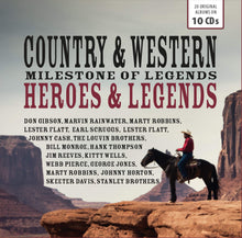 Load image into Gallery viewer, Various Artists - Country & Western Heroes - 10 CD Walletbox