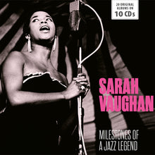 Load image into Gallery viewer, Sarah Vaughan - Milestones of a Jazz Legend - 10 CD Walletbox
