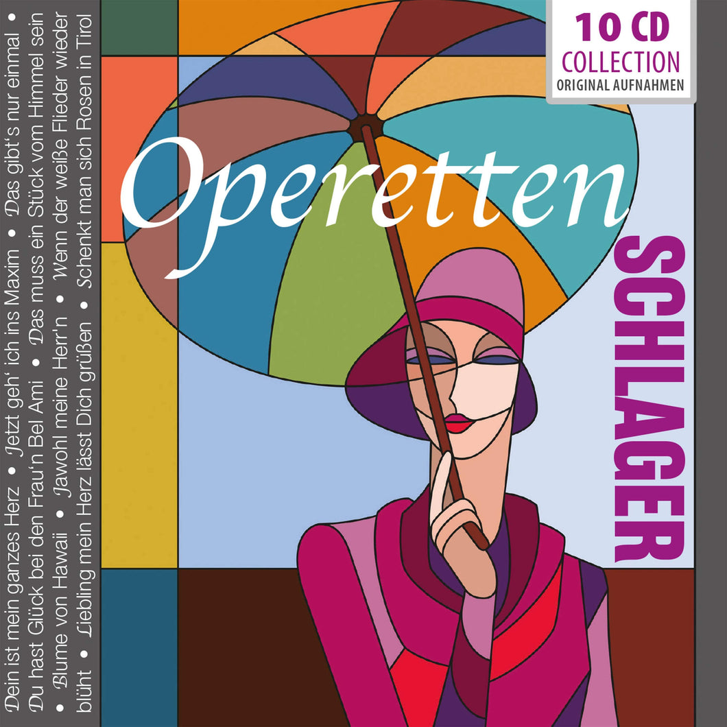 Various Artists - Operetten-Schlager - 10 CD Walletbox