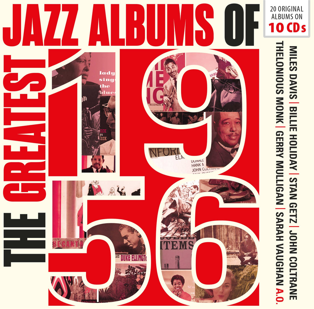Various Artists - The Greatest Jazz Albums of 1956 - 10 CD Walletbox